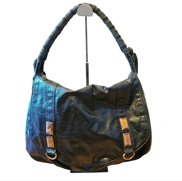 Matt and Nat Vegan  Leather Shoulder Bohemian Tote Bag Black. - Picture 3 of 14